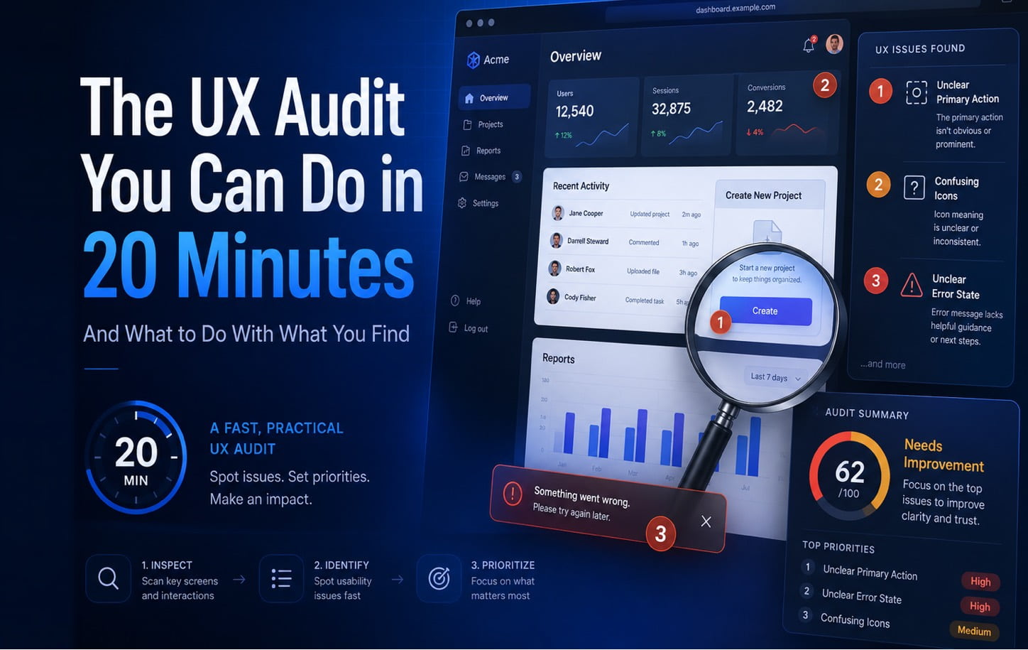 Featured image for “The UX audit you can do in 20 minutes (And what to do with what you find)”